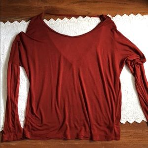 Brownish orange shirt